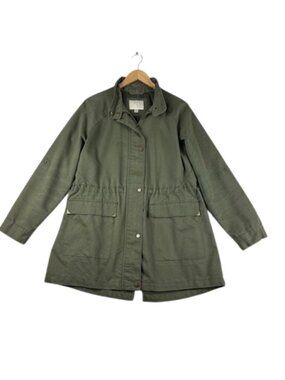 A New Day Size XL Green Utility Jacket Long Sleeve Lightweight